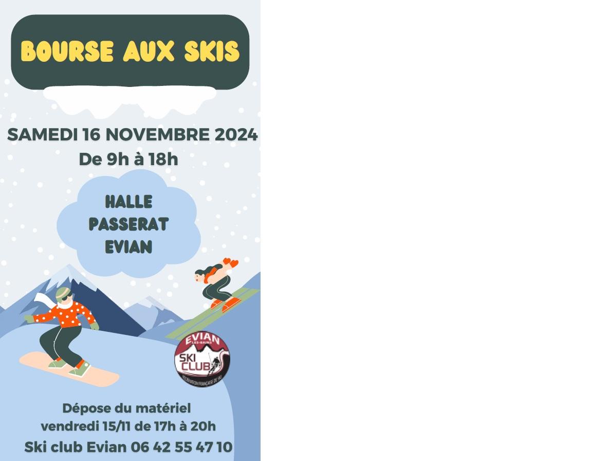 Affiche bourse aux skis